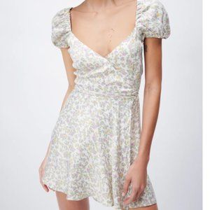 NWT Zara Satin Wrap Dress